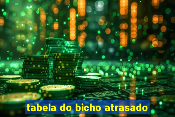 tabela do bicho atrasado