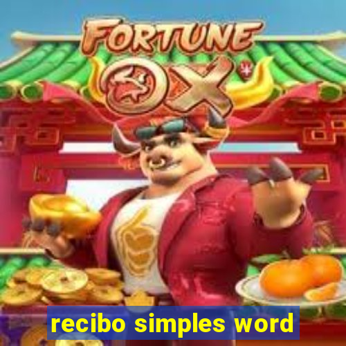 recibo simples word