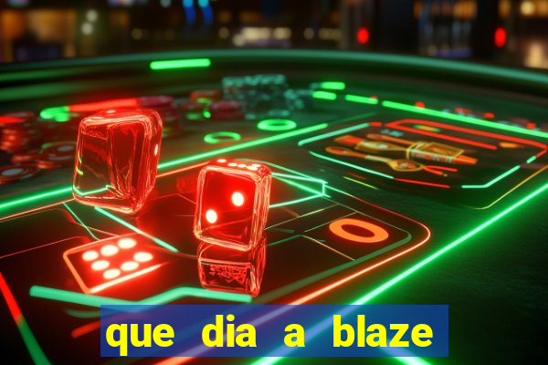 que dia a blaze paga o cashback