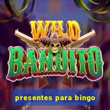 presentes para bingo