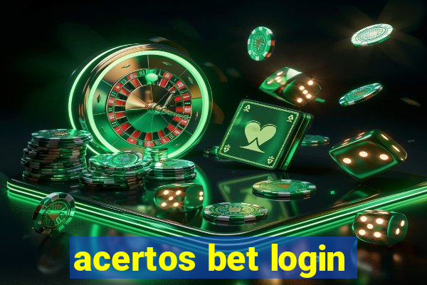 acertos bet login