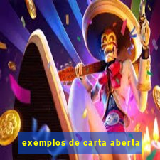 exemplos de carta aberta